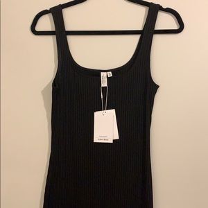 & other Stories Black ribbed dress